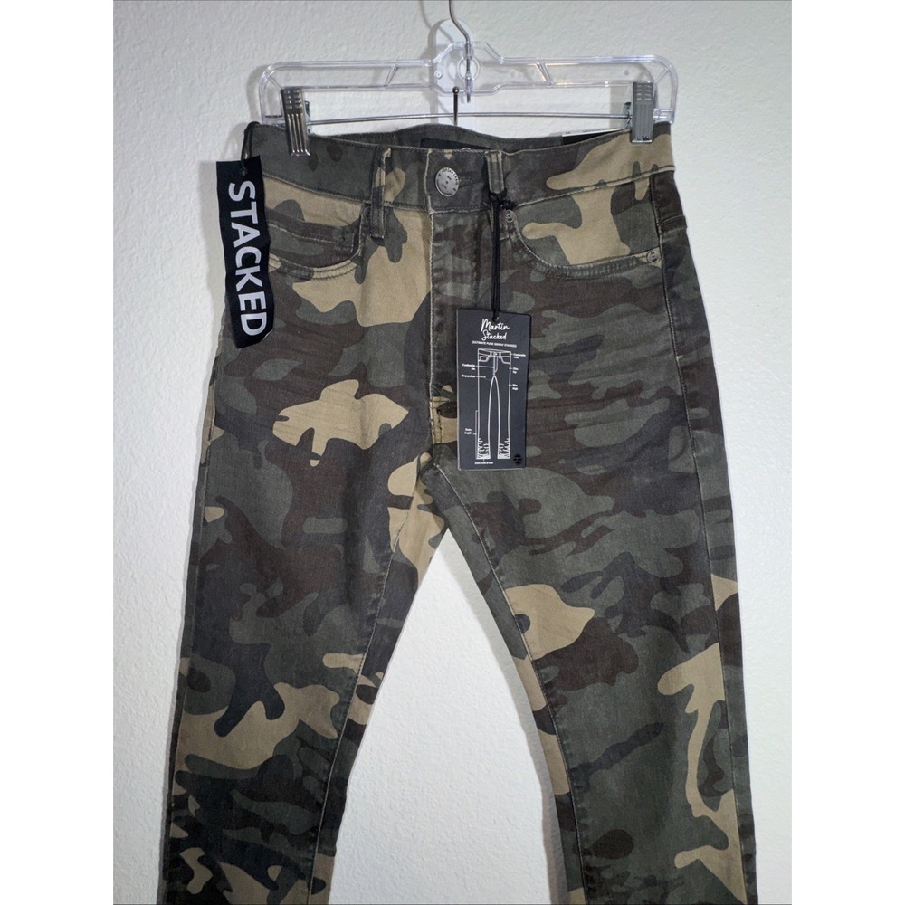 JORDAN CRAIG Mens Army Camo Jeans 30X39 Martin Stacked Ultimate Punk Skinny NWT